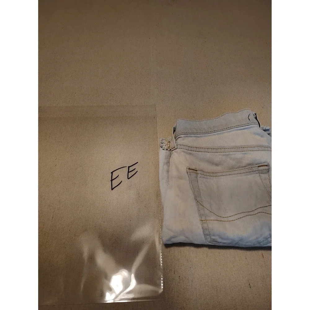 Hollister Epic Flex Skinny Denim Shorts Light Wash Distressed Mens 29 9 Inseam